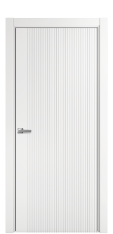 Дверь межкомнатная Mezzo 12 Цвет Белый Покрытие Эмаль  Наличник L 75 Цена 33905