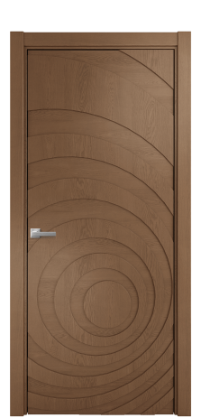 Дверь межкомнатная Капричио 03 Цвет Дуб Темный Покрытие Шпон натуральный  Наличник L 75 Цена 64550