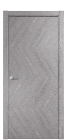 Дверь межкомнатная Unit 01 Цвет Дуб Кварц Покрытие Шпон натуральный  Наличник L 75 Цена 58050