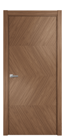 Дверь межкомнатная Unit 01 Цвет Американский Орех Покрытие Шпон натуральный  Наличник L 75 Цена 62600