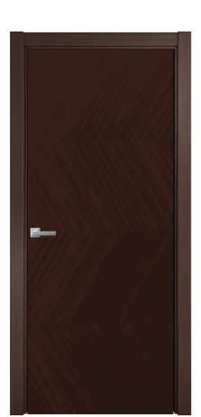 Дверь межкомнатная Unit 01 Цвет Каштановый Орех Покрытие Шпон натуральный  Наличник L 75 Цена 62600