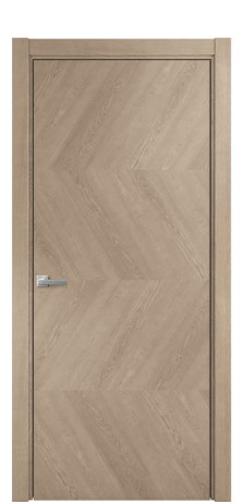 Дверь межкомнатная Unit 01 Цвет Дуб Песочный Покрытие Шпон натуральный  Наличник L 75 Цена 52800