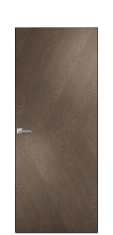 Дверь межкомнатная Unit 03 Цвет Дуб Марракеш Покрытие Шпон натуральный  Наличник Скрытый короб хром Цена 69010