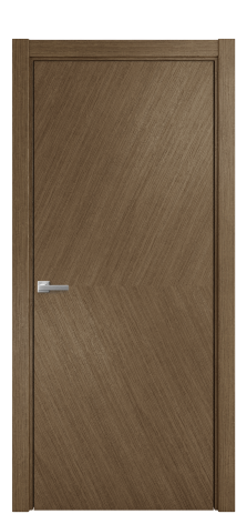 Дверь межкомнатная Юнит 03 Цвет Дуб Шоколад Покрытие Шпон масло  Наличник L 75 Цена 56675