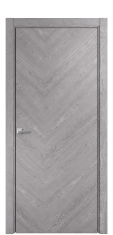 Дверь межкомнатная Unit 05 Цвет Дуб Кварц Покрытие Шпон натуральный  Наличник L 75 Цена 54050