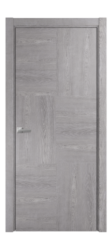 Дверь межкомнатная Unit 06 Цвет Дуб Кварц Покрытие Шпон натуральный  Наличник L 75 Цена 58050