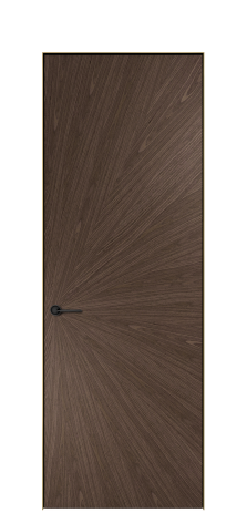 Дверь межкомнатная Юнит 07 Цвет Эспрессо 021С Покрытие ШПОН Мультишпон Наличник Скрытый короб золото Цена 61273