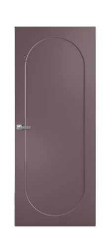 Дверь межкомнатная Anse 1 Цвет Лиловый Покрытие Эмаль  Наличник Скрытый короб хром Цена 45893