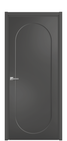 Дверь межкомнатная Anse 1 Цвет Антрацит Покрытие Эмаль  Наличник L 50 Цена 45918