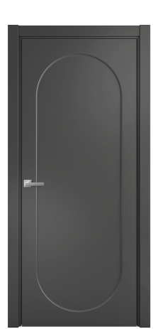 Дверь межкомнатная Ансе 1 Цвет Антрацит Покрытие Эмаль  Наличник L 75 Цена 45918