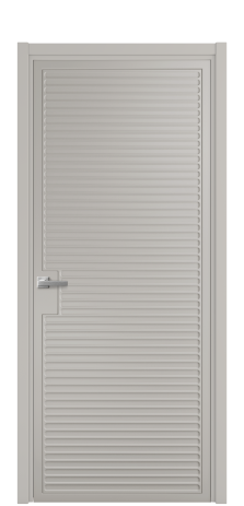 Дверь межкомнатная Space 01 Цвет Серый Шелк Покрытие Эмаль  Наличник L 50 Цена 49475