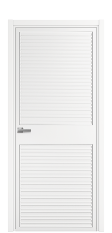 Дверь межкомнатная Space 02 Цвет Белый Покрытие Эмаль  Наличник L 50 Цена 52175