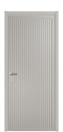 Дверь межкомнатная Space 12 Цвет Серый Шелк Покрытие Эмаль  Наличник L 50 Цена 49475