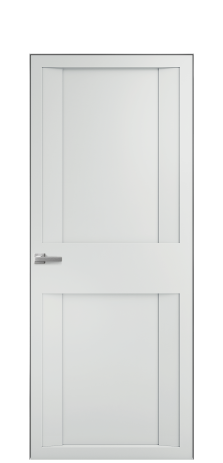 Дверь межкомнатная Подио 01 Цвет Облачный Покрытие Эмаль  Наличник Скрытый короб хром Цена 49450