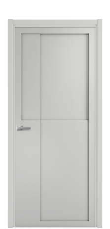 Дверь межкомнатная Podio 02 Цвет Телегрей Покрытие Эмаль  Наличник L 50 Цена 49475