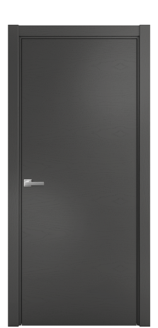 Дверь межкомнатная Porte 39-00 Цвет Ясень Антрацит Покрытие Шпон крашеный горизонталь Наличник L 75 Цена 41675