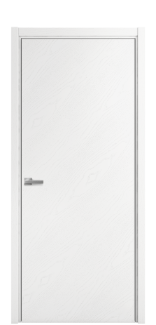 Дверь межкомнатная Porte 39-00 Цвет Ясень Белый Покрытие Шпон крашеный диагональ Наличник L 50 Цена 47963