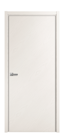 Дверь межкомнатная Porte 39-00 Цвет Ясень Молочный Покрытие Шпон крашеный диагональ Наличник L 50 Цена 47963