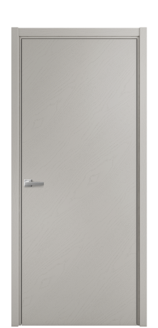 Дверь межкомнатная Porte 39-00 Цвет Ясень Серый Шелк Покрытие Шпон крашеный диагональ Наличник L 50 Цена 47963