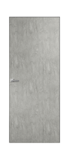 Дверь межкомнатная Porte 39-00 Цвет Скол камня грей Покрытие ПВХ ORIGINAL Наличник Скрытый короб хром Цена 34904