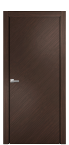 Дверь межкомнатная Porte 39-00 Цвет Каштановый Орех Покрытие Шпон натуральный диагональ Наличник L 75 Цена 48300