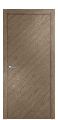 Дверь межкомнатная Porte 39-00 Цвет Дуб Кофе Покрытие Шпон масло диагональ Наличник L 75 Цена 46400