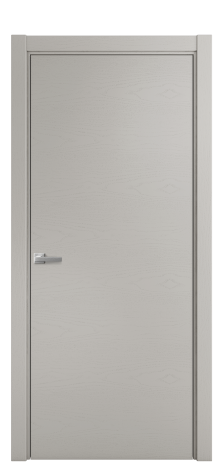 Дверь межкомнатная Porte 39-00 Цвет Ясень Серый Шелк Покрытие Шпон крашеный горизонталь Наличник L 75 Цена 35995
