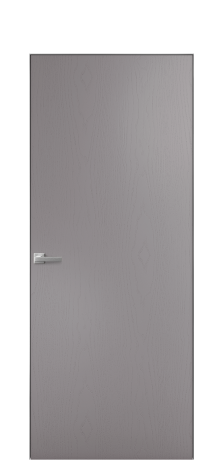 Дверь межкомнатная Porte 39-00 Цвет Ясень Ирис Покрытие Шпон крашеный вертикаль Наличник Скрытый короб хром Цена 49320