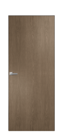 Дверь межкомнатная Porte 39-00 Цвет Дуб Мускат Покрытие Шпон натуральный вертикаль Наличник Скрытый короб хром Цена 50900