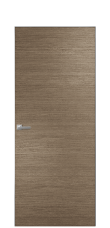 Дверь межкомнатная Porte 39-00 Цвет Дуб Кофе Покрытие Шпон масло горизонталь Наличник Скрытый короб хром Цена 51920