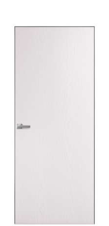 Дверь межкомнатная Porte 39-00 Цвет Ясень Крем Покрытие Шпон крашеный вертикаль Наличник Скрытый короб хром Цена 49320