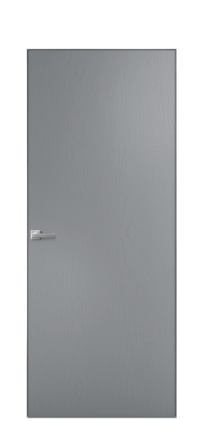 Дверь межкомнатная Porte 39-00 Цвет Ясень Гриджио Покрытие Шпон крашеный вертикаль Наличник Скрытый короб хром Цена 49320