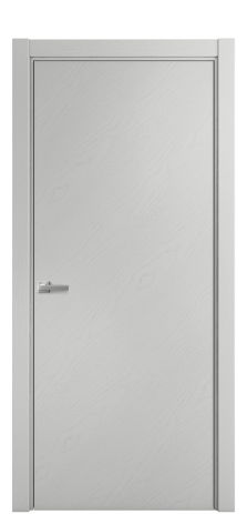 Дверь межкомнатная Porte 39-00 Цвет Ясень Телегрей Покрытие Шпон крашеный диагональ Наличник L 75 Цена 41400