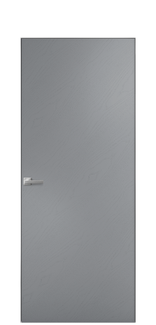 Дверь межкомнатная Porte 39-00 Цвет Ясень Гриджио Покрытие Шпон крашеный диагональ Наличник Скрытый короб хром Цена 54725