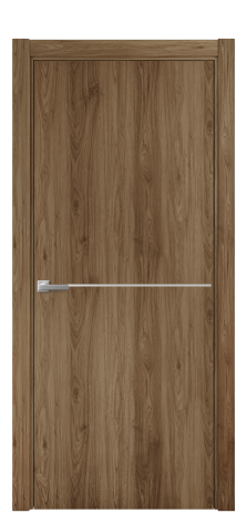 Дверь межкомнатная Slot 10-001 Цвет Орех NY классический Покрытие ПВХ WOOD NATURAL Наличник L 75 Цена 28450