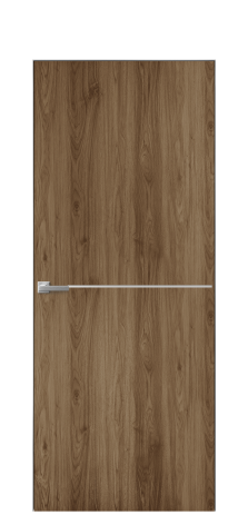 Дверь межкомнатная Slot 10-001 Цвет Орех NY классический Покрытие ПВХ WOOD NATURAL Наличник Скрытый короб хром Цена 36910