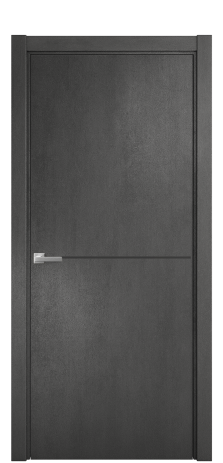 Дверь межкомнатная Slot 10-001 Цвет Камень темный Покрытие ПВХ ORIGINAL Наличник L 75 Цена 28450