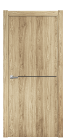 Дверь межкомнатная Slot 10-001 Цвет Орех NY светлый Покрытие ПВХ WOOD NATURAL Наличник L 75 Цена 25725