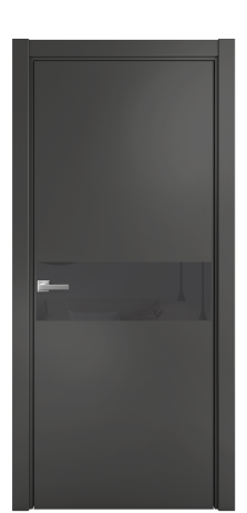 Дверь межкомнатная Ветро 11 Цвет Антрацит Покрытие Эмаль  Наличник L 75 Цена 47073