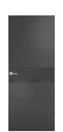 Дверь межкомнатная Ветро 11 Цвет Антрацит Покрытие Эмаль  Наличник Скрытый короб хром Цена 47048