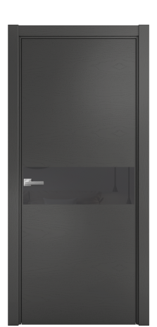 Дверь межкомнатная Ветро 11 Цвет Ясень Антрацит Покрытие Шпон крашеный  Наличник L 75 Цена 48775