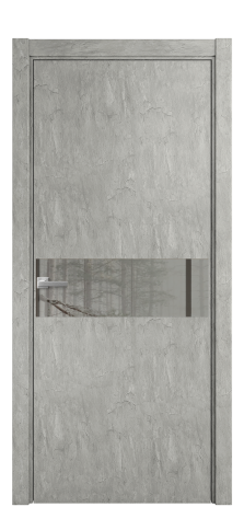 Дверь межкомнатная Ветро 11 Цвет Скол камня грей Покрытие ПВХ ФАКТУРНЫЕ Наличник L 75 Цена 9200