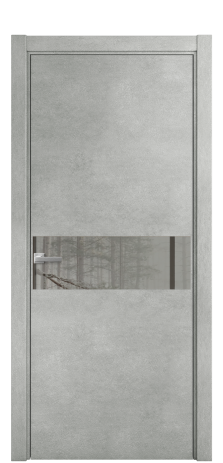 Дверь межкомнатная Ветро 11 Цвет Бетон серый Покрытие ПВХ ФАКТУРНЫЕ Наличник L 75 Цена 34600