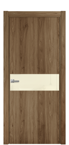 Дверь межкомнатная Vetro 11 Цвет Орех NY классический Покрытие ПВХ WOOD NATURAL Наличник L 75 Цена 34100