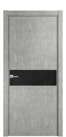 Дверь межкомнатная Vetro 11 Цвет Скол камня грей Покрытие ПВХ ORIGINAL Наличник L 75 Цена 34100