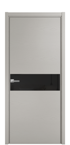 Дверь межкомнатная Vetro 11 Цвет Ясень Серый Шелк Покрытие Шпон крашеный  Наличник L 50 Цена 48775