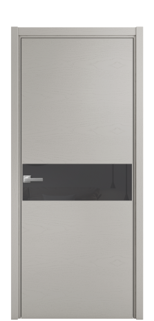 Дверь межкомнатная Vetro 11 Цвет Ясень Серый Шелк Покрытие Шпон крашеный  Наличник L 50 Цена 48775