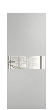 Дверь межкомнатная Vetro 11 Цвет Ясень Гриджио Покрытие Шпон крашеный  Наличник L 50 Цена 49275