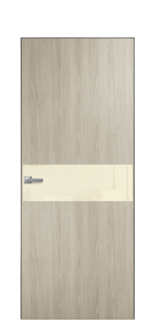 Дверь межкомнатная Vetro 11 Цвет Maderaira oak sand Покрытие ПВХ WOOD NATURAL Наличник Скрытый короб хром Цена 58160