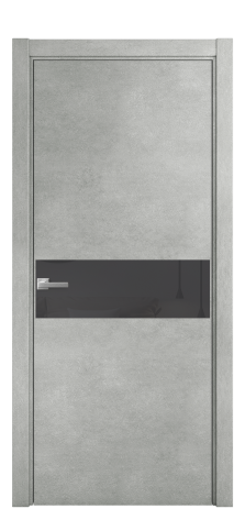 Дверь межкомнатная Vetro 11 Цвет Орех NY смоук Покрытие ПВХ WOOD NATURAL Наличник Скрытый короб хром Цена 43060